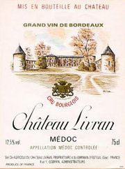 Etiquette Ch�teau Livran 1975