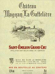 Etiquette Ch�teau Magnan la Gaffeli�re 1959