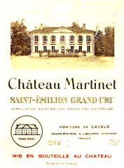 Etiquette Ch�teau Martinet 1966