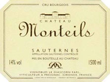 Etiquette Ch�teau Monteils 1978