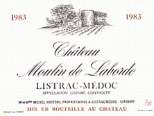 Etiquette Moulin de Laborde