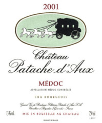 Etiquette Ch�teau Patache d'Aux 1947