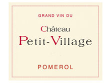 Etiquette Ch�teau Petit Village 1918