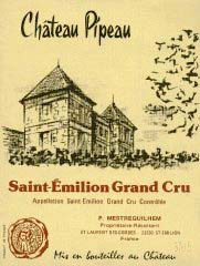 Etiquette Ch�teau Pipeau 1959