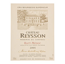 Etiquette Ch�teau Reysson 1978