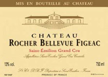 Etiquette Ch�teau Rocher Bellevue Figeac 1964