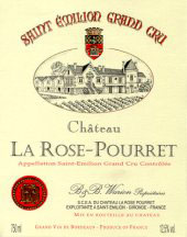 Etiquette Ch�teau la Rose Pourret 1962