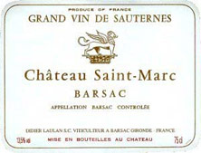 Etiquette Ch�teau Saint-Marc 1947
