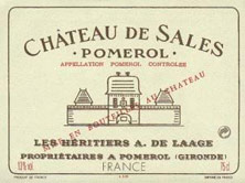 Etiquette Ch�teau de Sales 1939