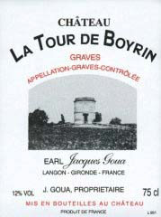 Etiquette Ch�teau la Tour de Boyrein 1978