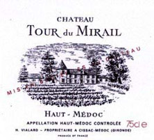 Etiquette Ch�teau Tour du Mirail 1978