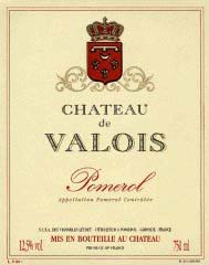 Etiquette Ch�teau de Valois 1970