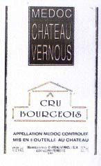 Etiquette Ch�teau Vernous 1978