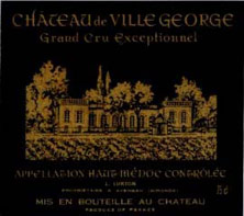 Etiquette Ch�teau Villegeorge 1952