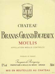 Etiquette Branas Grand Poujeaux