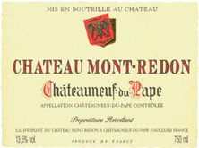 Etiquette Ch�teauneuf-du-Pape Mont-Redon