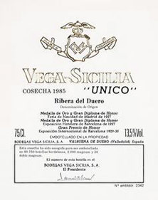 Ribera Del Duero DO Vega Sicilia Unico