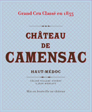 Etiquette Ch�teau Camensac 1945