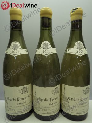 Chablis 1er Cru Butteaux Domaine Raveneau  2001 - Lot of 3 Bottles