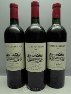 Château Tertre Roteboeuf  2001 - Lot of 3 Bottles