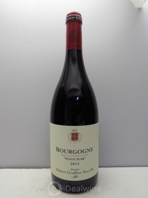 Bourgogne Pinot Noir Domaine Groffier 2012 - Lot de 1 Bouteille