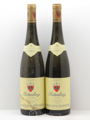 Pinot Gris (anciennement Tokay) Zind-Humbrecht (Domaine) Rotenberg Zind Humbrecht Domaine Naudin (sans prix de réserveno reserve)  1997 - Lot de 2 Bouteilles