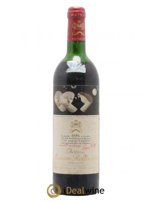 Château Mouton Rothschild 1er Grand Cru Classé 1986 - Lot de 1 Bottle