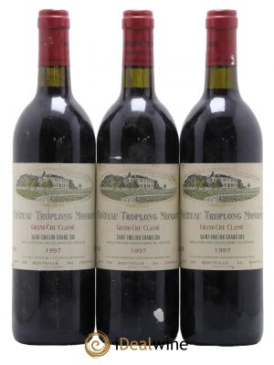 Château Troplong Mondot 1er Grand Cru Classé B  1997 - Lot of 3 Bottles