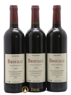 Brouilly Cuvée des Fous Jean-Claude Lapalu  2020 - Lot of 3 Bottles