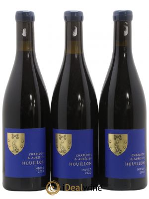 Côtes du Rhône Indigo Aurélien et Charlotte Houillon 2020 - Lot de 3 Bouteilles