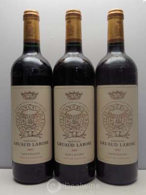 Château Gruaud Larose 2ème Grand Cru Classé  2007 - Lot of 3 Bottles