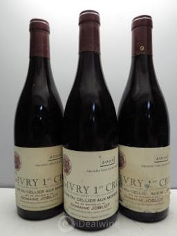 Givry 1er Cru Clos du Cellier aux Moines Joblot  2003 - Lot of 3 Bottles