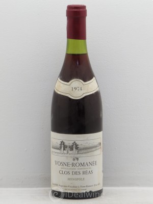 Vosne-Romanée Clos des réas Jean Gros  1974 - Lot de 1 Bouteille