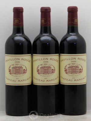 Pavillon Rouge du Château Margaux Second Vin  2006 - Lot de 3 Bouteilles