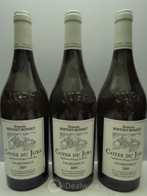 Côtes du Jura Chardonnay Berthet-Bondet  2009 - Lot de 3 Bouteilles