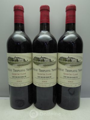 Château Troplong Mondot 1er Grand Cru Classé B  2003 - Lot of 3 Bottles