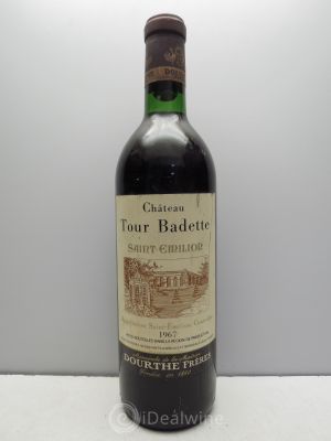 Saint-Émilion Château Tour de Badette 1967 - Lot de 1 Bouteille