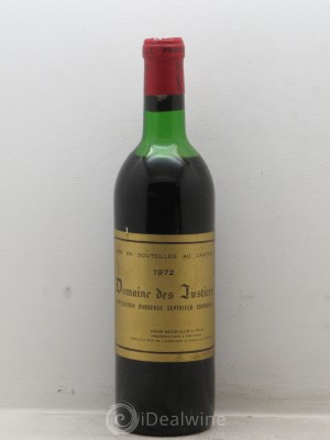 - Château Les Justices (no reserve) 1972 - Lot of 1 Bottle