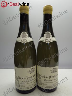 Chablis 1er Cru Montée de Tonnerre Domaine Raveneau  2008 - Lot of 2 Bottles