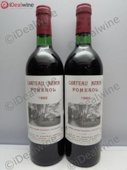 Château Nenin  1992 - Lot of 2 Bottles