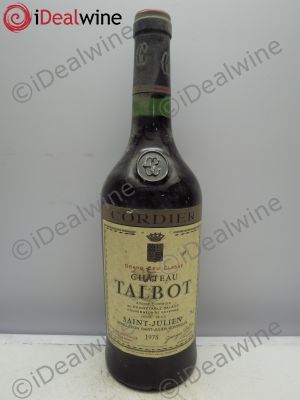 Château Talbot 4ème Grand Cru Classé  1978 - Lot of 6 Bottles