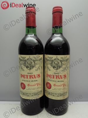 Petrus  1980 - Lot of 2 Bottles