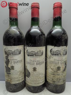 Château Léoville Barton 2ème Grand Cru Classé  1981 - Lot of 3 Bottles