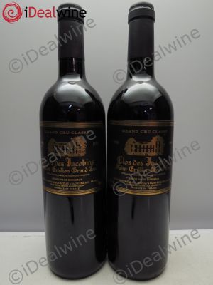 Château Clos des Jacobins Grand Cru Classé  1998 - Lot of 2 Bottles
