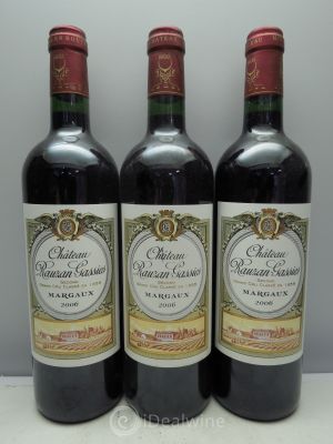 Château Rauzan-Gassies 2ème Grand Cru Classé  2006 - Lot of 3 Bottles