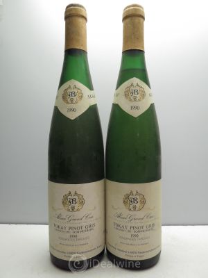Pinot Gris Albert Boxler & Fils Vendanges Tardives Sommerberg (sans prix de réserve no reserve) 1990 - Lot de 2 Bouteilles