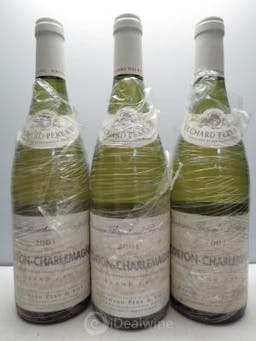 Corton-Charlemagne Bouchard Père & Fils  2001 - Lot of 3 Bottles
