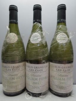 Chablis Grand Cru Les Clos Domaine William Fèvre  2002 - Lot of 3 Bottles