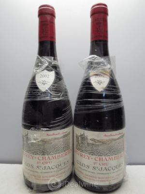 Gevrey-Chambertin 1er Cru Clos Saint-Jacques Domaine Armand Rousseau  2002 - Lot of 2 Bottles