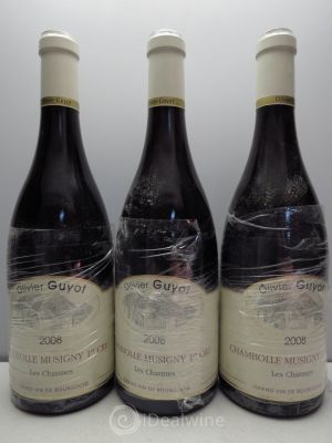 Chambolle-Musigny 1er Cru Les Charmes Olivier Guyot 2008 - Lot of 3 Bottles